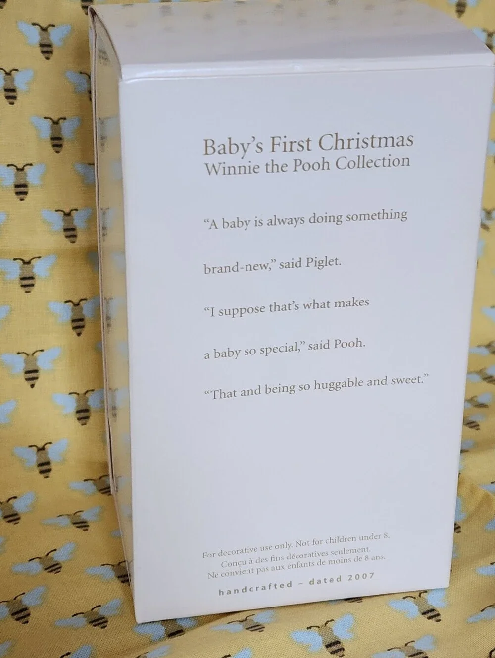 2007 Hallmark Keepsake Baby's 1st Christmas Ornament Winnie the Pooh Piglet NIB